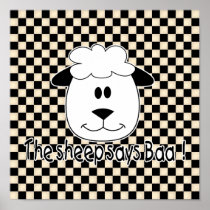 Sheep Says Baa Print