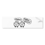 sheep schafe määähhh määhhh selber ! bumper stickers