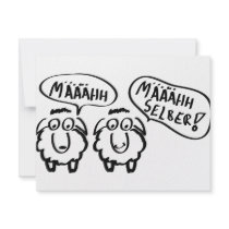 sheep schafe määähhh määhhh selber ! custom invitation