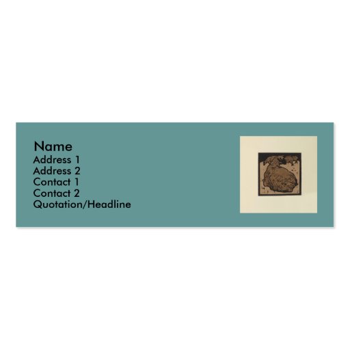 Sheep - Square Animals Illustration Business Cards