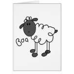 Sheep Stick Figure Card