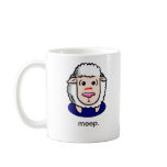 sheep with sheepish message mug