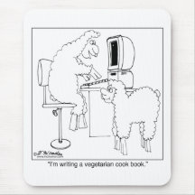 Sheep Write Veggie Cook Book Mousemats
