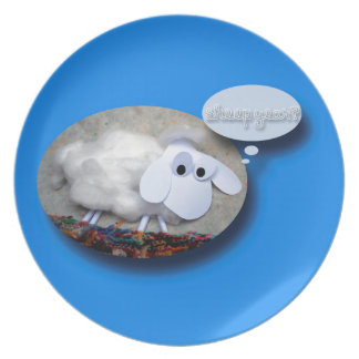 China new year battle: sheep v goat Sheep Plates | Zazzle.co.uk