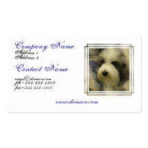 Sheepdog Picture Business Card