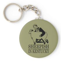 Sheepish In Kentucky Key Chains