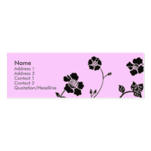 Sheer Elegance Profile Card Business Card