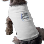 Sheet music graphic image, blue version pet tee