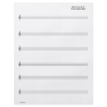 Sheet Music - Guitar Vocal (Write your own music) flyers