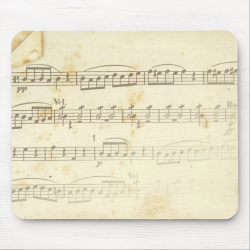 sheet music mouse pads