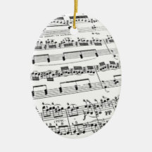 Sheet Music Ornament