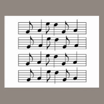 Sheet Music postcards