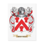 Sheffield Coat of Arms (Family Crest) postcards