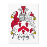 Sheffield Family Crest postcards