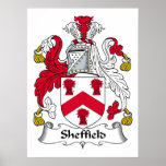 Sheffield Family Crest posters