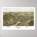 Sheffield, PA Panoramic Map - 1895 posters
