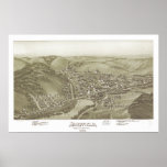 Sheffield Pennsylvania 1895 Antique Panoramic Map posters