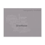 Sheffield Typography Map postcards