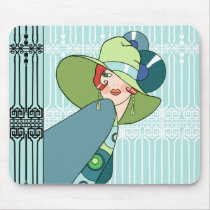 Shelby, 1930s Lady in Aqua and Teal