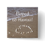 Shell Heart on the Sandy Beach buttons