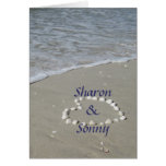 Shell Heart on the Sandy Beach