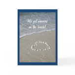 Shell Heart on the Sandy Beach
