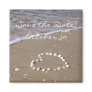 Shell Heart on the Sandy Beach