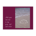 Shell Heart on the Sandy Beach