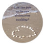 Shell Heart on the Sandy Beach