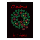 Shell wreath Christmas, is a bang card