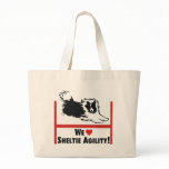Sheltie Agility Love Canvas Bag