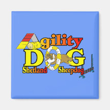 Sheltie Agility Shetland Sheepdog Gifts Refrigerator Magnets