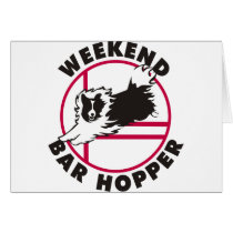 Sheltie Agility Weekend Bar Hopper Cards