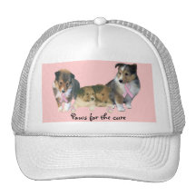Sheltie Breast Cancer Hat