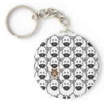 Sheltie in the Sheep keychains