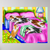 Sheltie Pink Comfort Poster