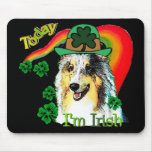 Sheltie St. Patricks Day mousepads