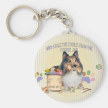 Sheltie Stole The Cookie From The Cookie Jar Key Chains