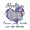 Shelties Leave Paw Prints embroidered shirts