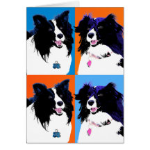 Shelties Pop Art Greeting Card