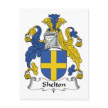 Shelton Family Crest postcards