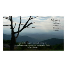 Shenandoah Tree Profile Card Business Cards