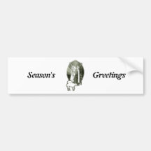 Shepherd's Christmas Nativity Art Gifts Bumper Stickers