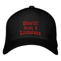 Sheriff , Area 5, Louisiana Embroidered Hat