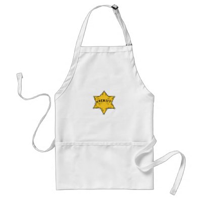 Sheriff Badge Aprons by cuteforkids