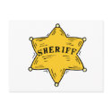 Sheriff Badge postcards