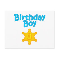 Sheriff Birthday Boy 3 Post Cards