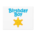Sheriff Birthday Boy 5 Post Cards