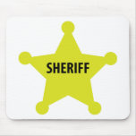 sheriff star mousepads