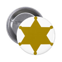 Sheriff star pinback button